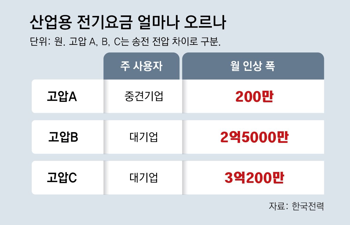 정부의 전기요금 인상 배경