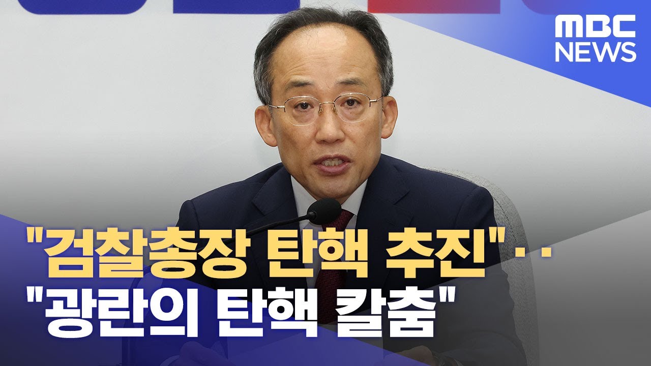 검찰총장 탄핵 결정의 배경