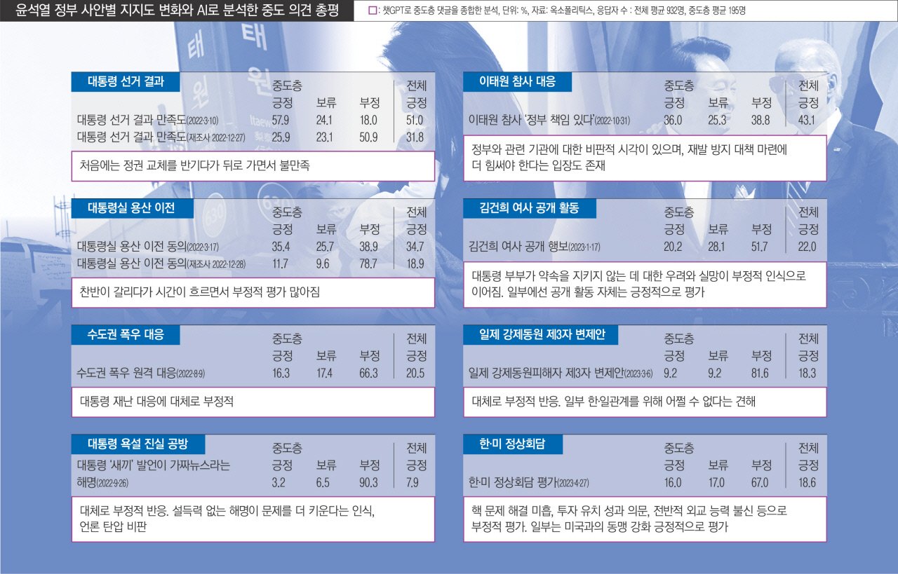 중도층의 역할 부각과 현실 정치