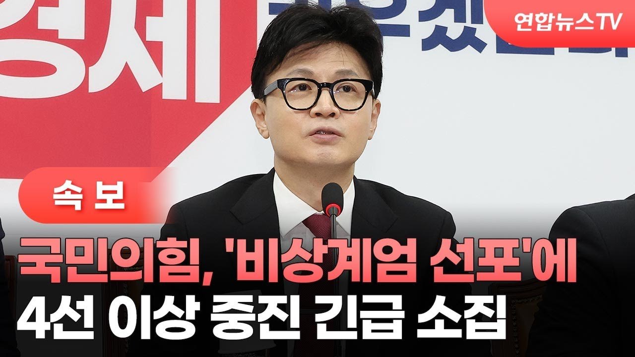 비상계엄 선포의 충격과 혼란